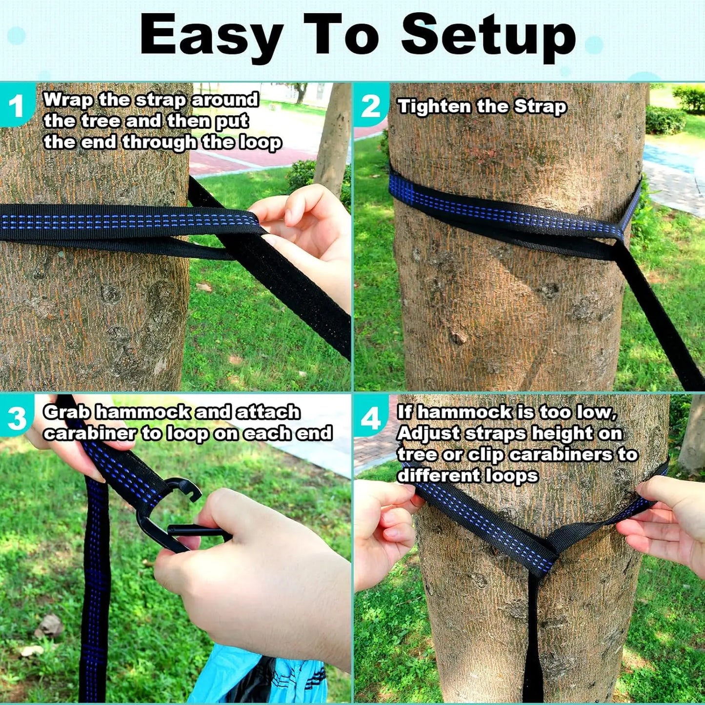 The Art of Hammock Bliss Camping Hammock Double With Straps