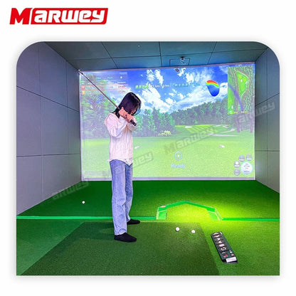 Marwey Professional Indoor Interactive Golf Projection Simulator Machine