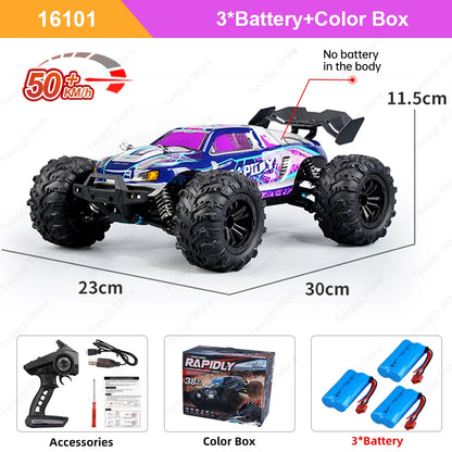 Teeggi 1:16 4WD RC Off-Road Cars & Monster Trucks with LED Lights