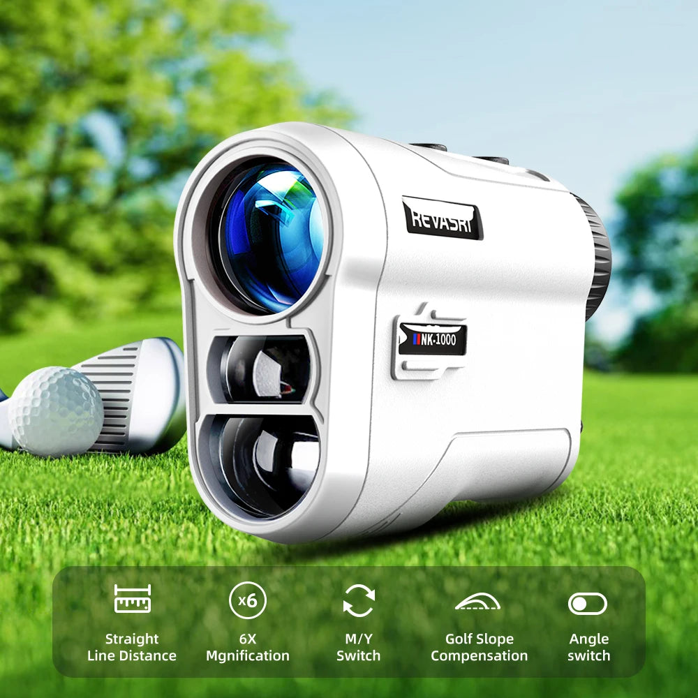 REVASRI Golf Laser Rangefinder 600M 1000M Monocular With 6X Magnification