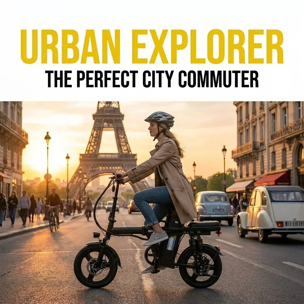 Electric Folding Bike A10-1 400W Motor And Removable 48V Battery