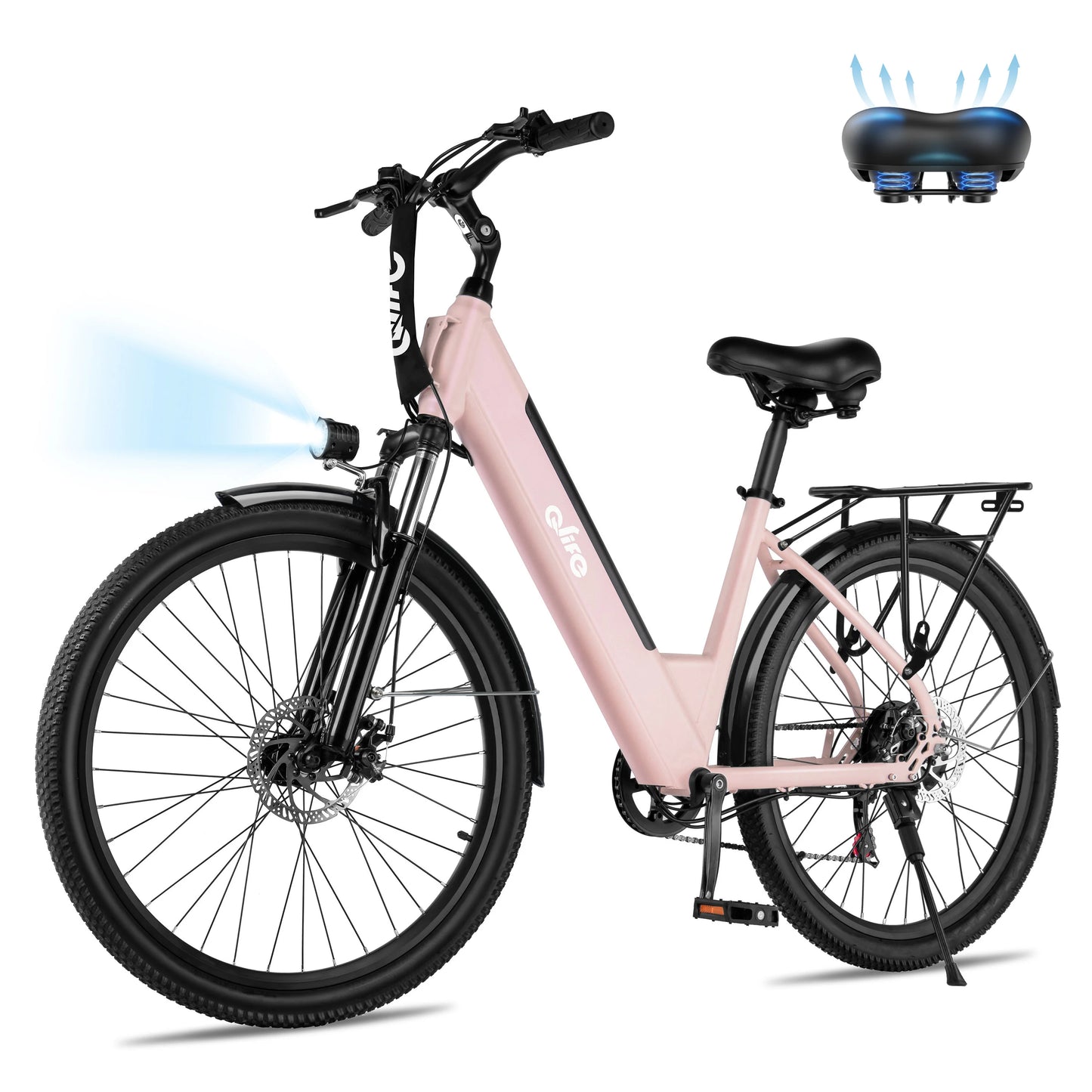 Qlife Cityone St Step Through Electric Bike Seven Speed Commuter