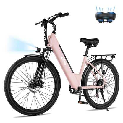 Qlife Cityone St Step Through Electric Bike Seven Speed Commuter