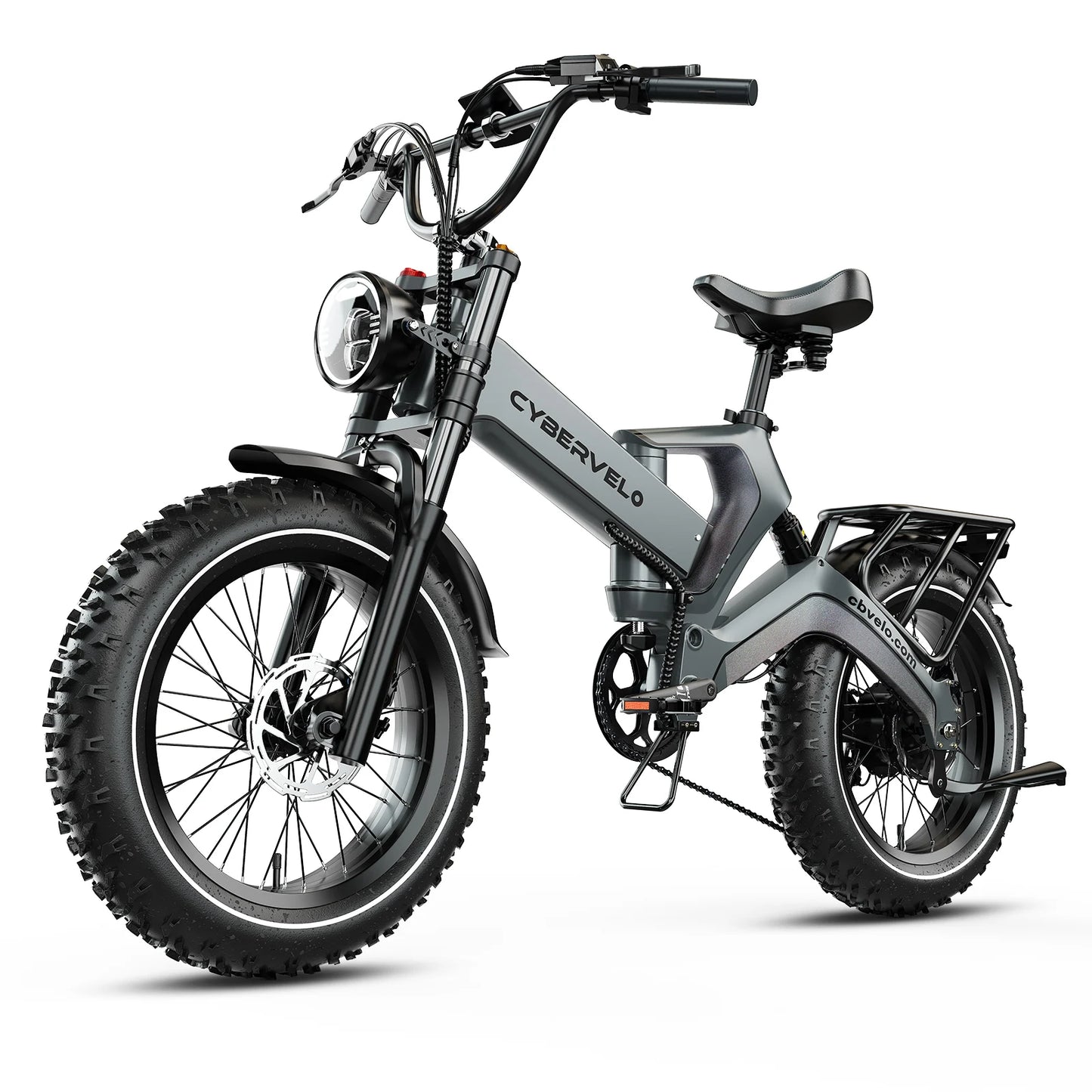 Cybervelo 2000W Foldable Fat Tire Electric Bike 48V Battery