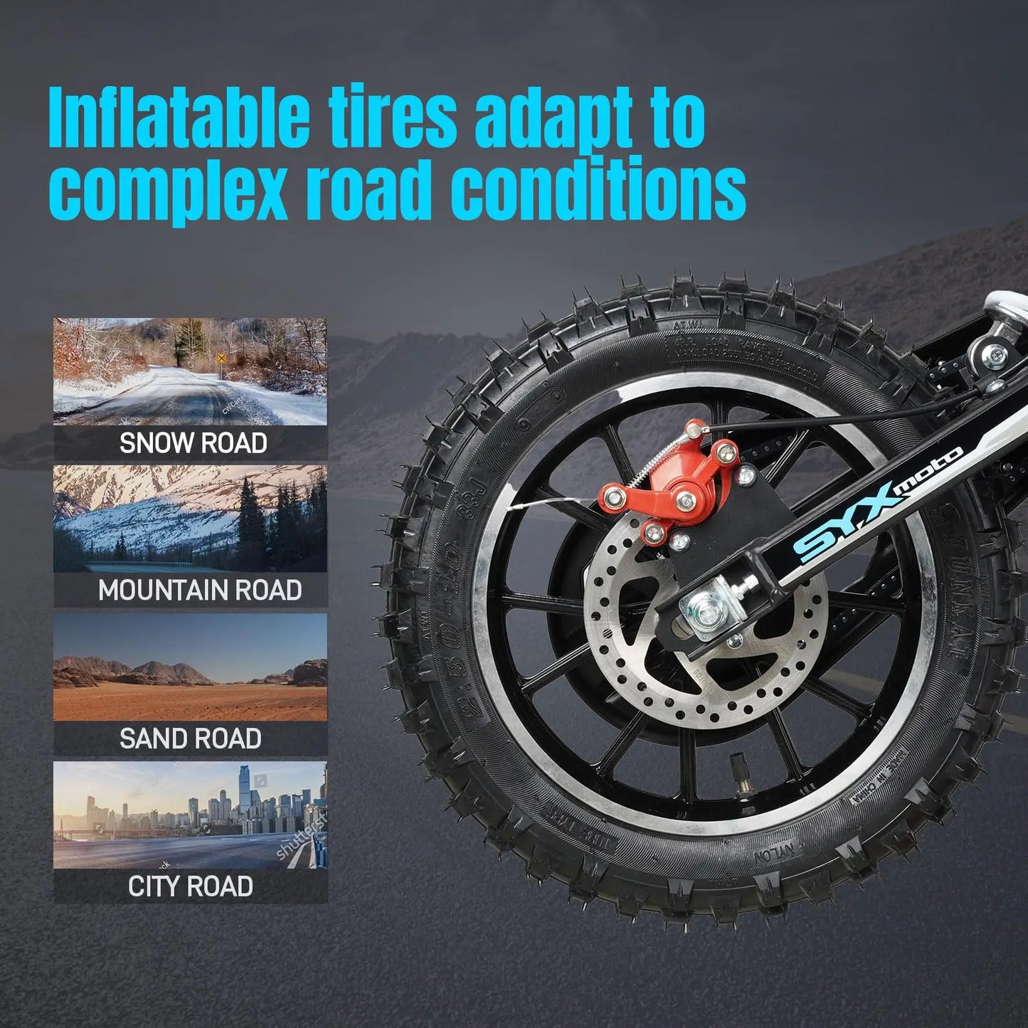 58cc Gas Powered Dirt Bike For Kids 4-Stroke Mini Pit