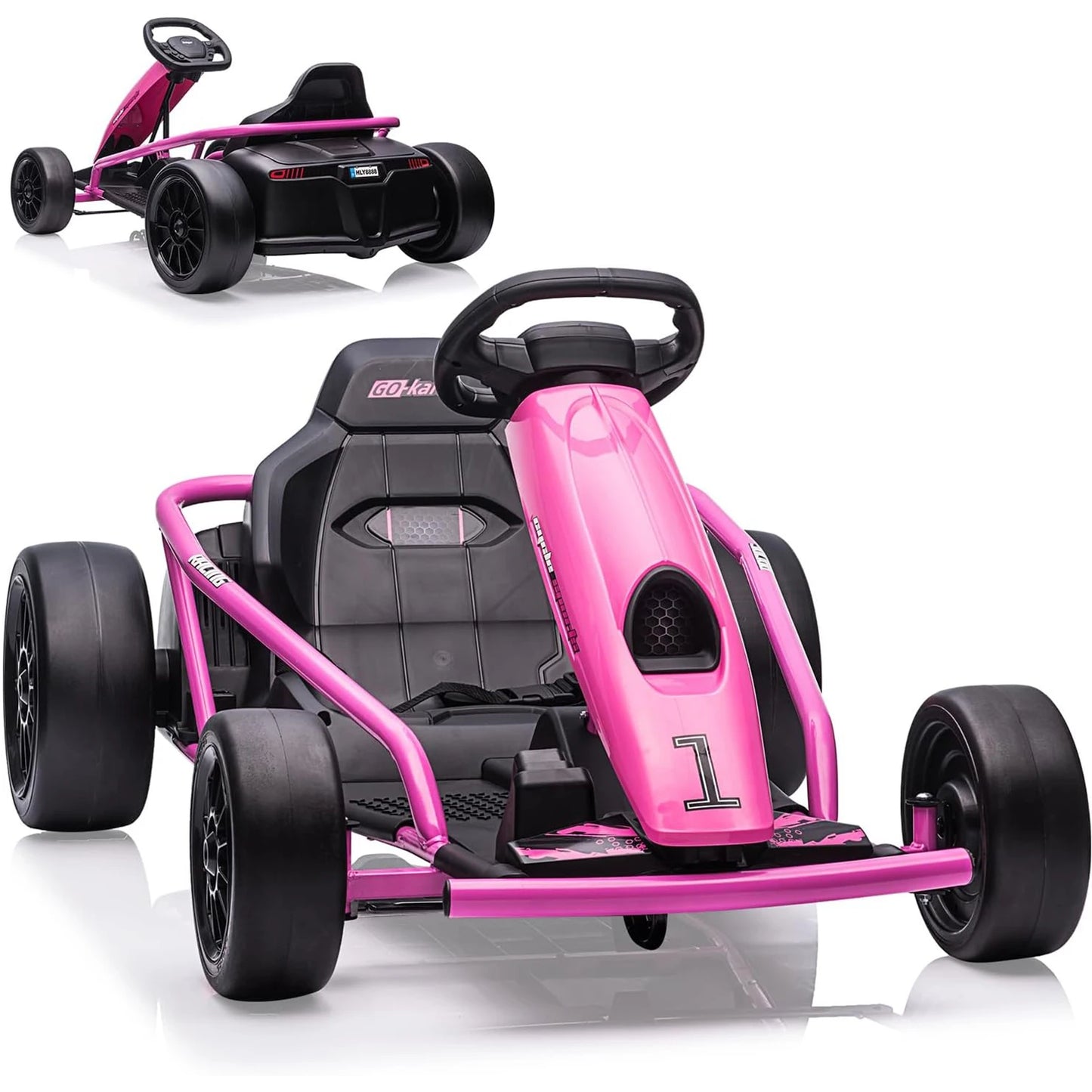 HiMISS Ride On Go Kart Dual 300W Motors 24V For Kids