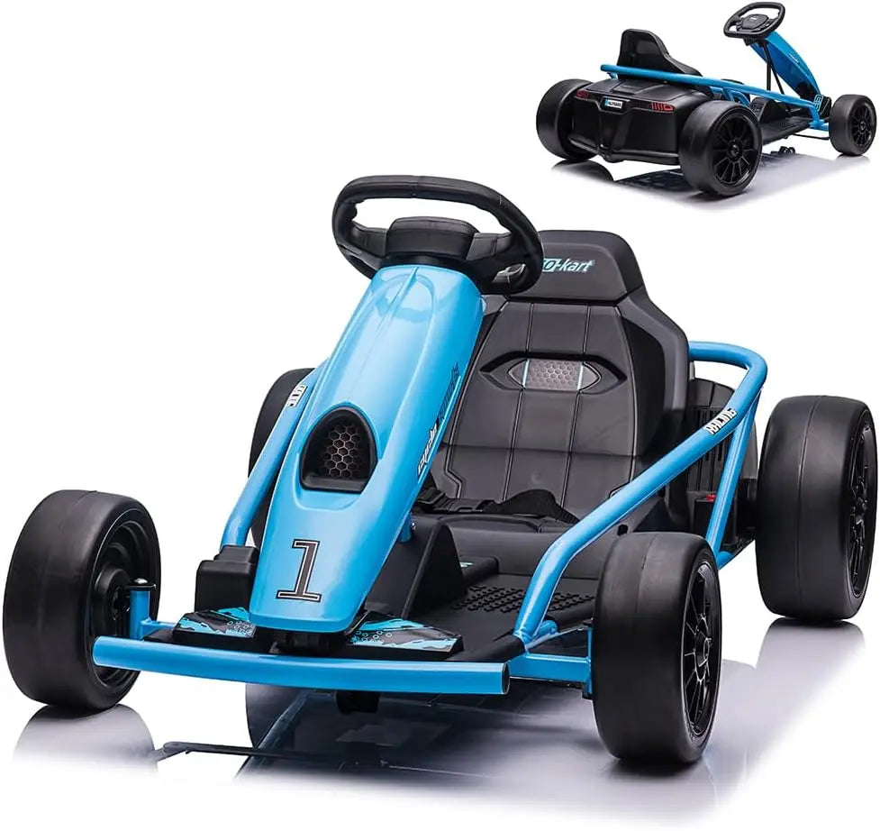 HiMISS Ride On Go Kart Dual 300W Motors 24V For Kids