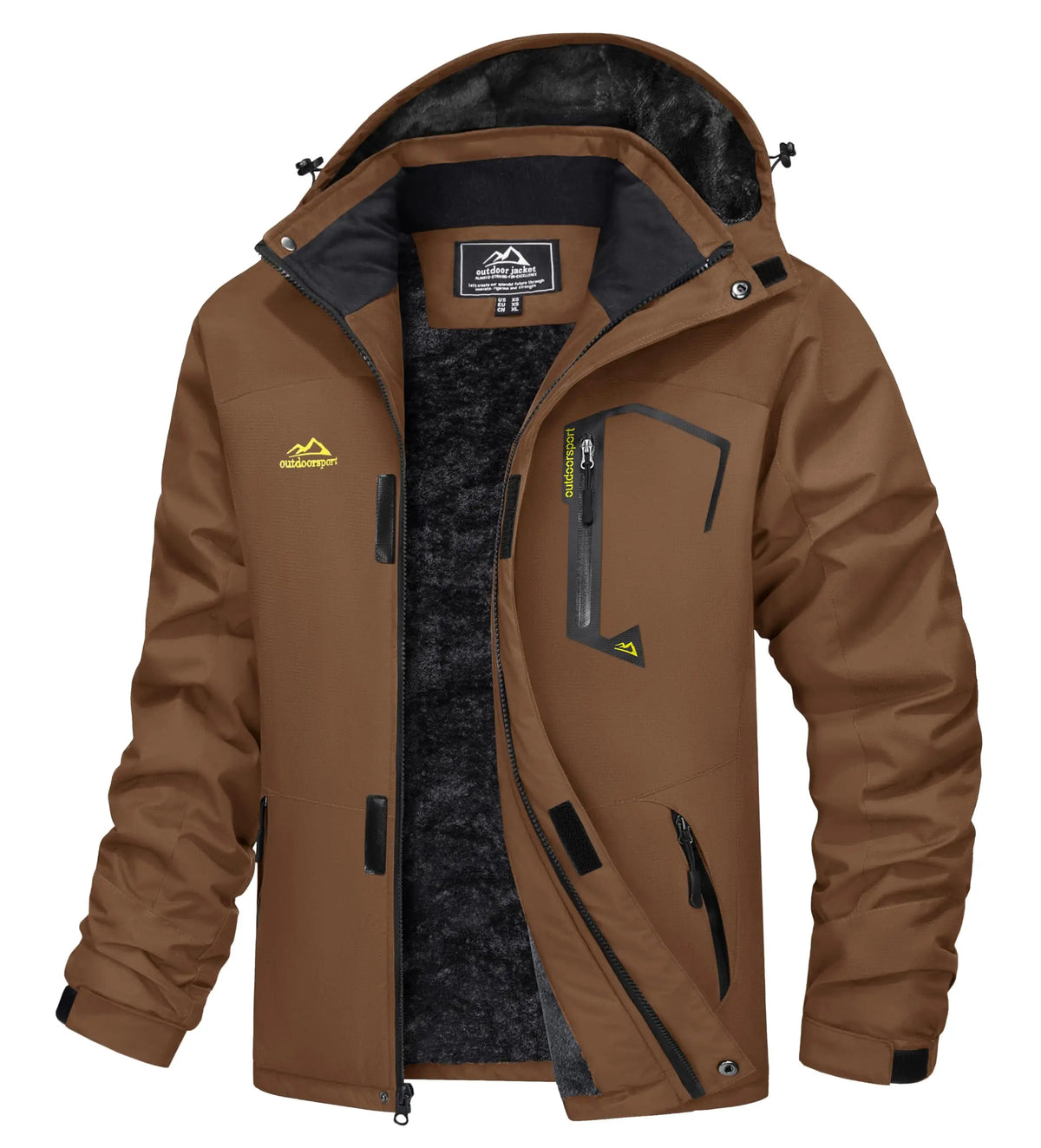 Cavva Men Water Resistant Fleece Lined Winter Ski Jacket