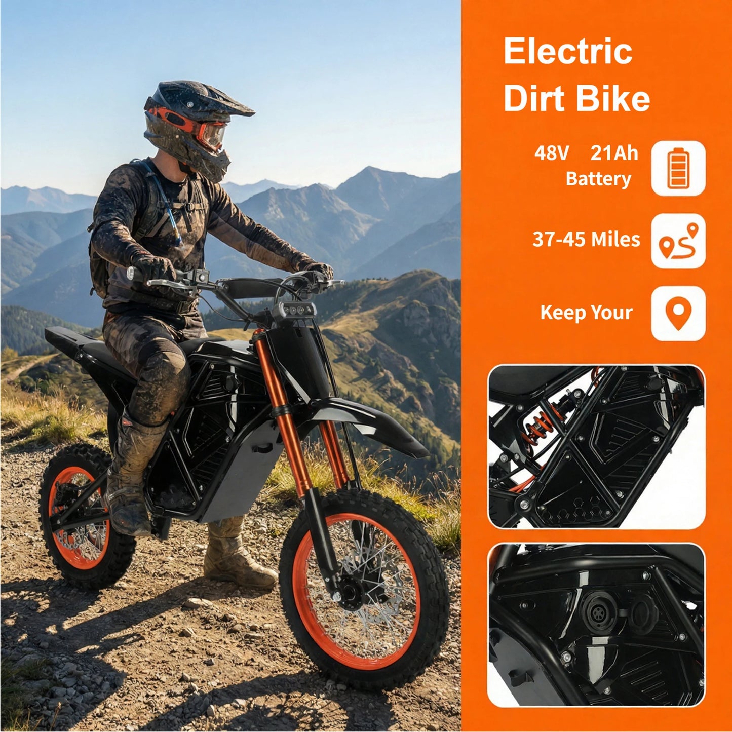 Xtion 2000W Electric Dirt Bike 38 MPH For Teens Everywhere