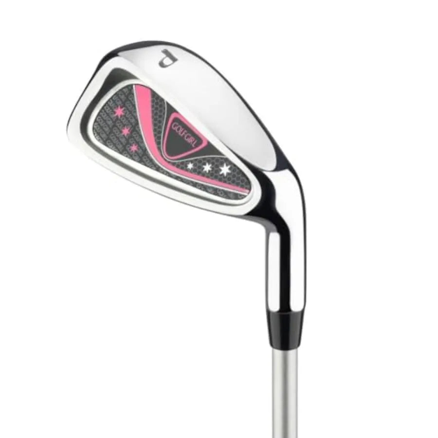 Ladies Golf Clubs Set with Cart Bag for Women, All Graphite Shafts, Left-Handed, Black and Pink, Lightweight and Forgiving Desi