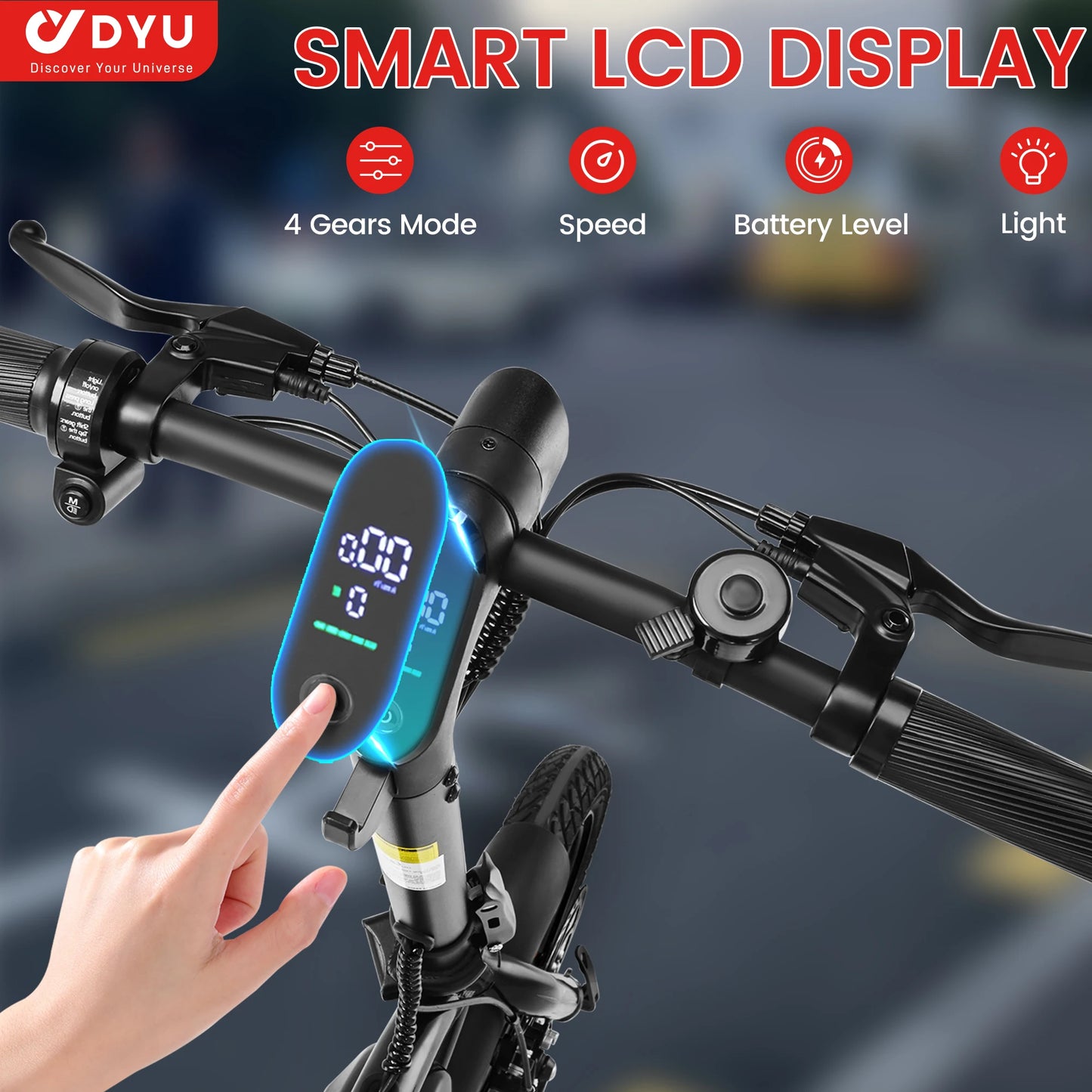Dyu D3F Portable Folding Electric Bike With 500W Motor