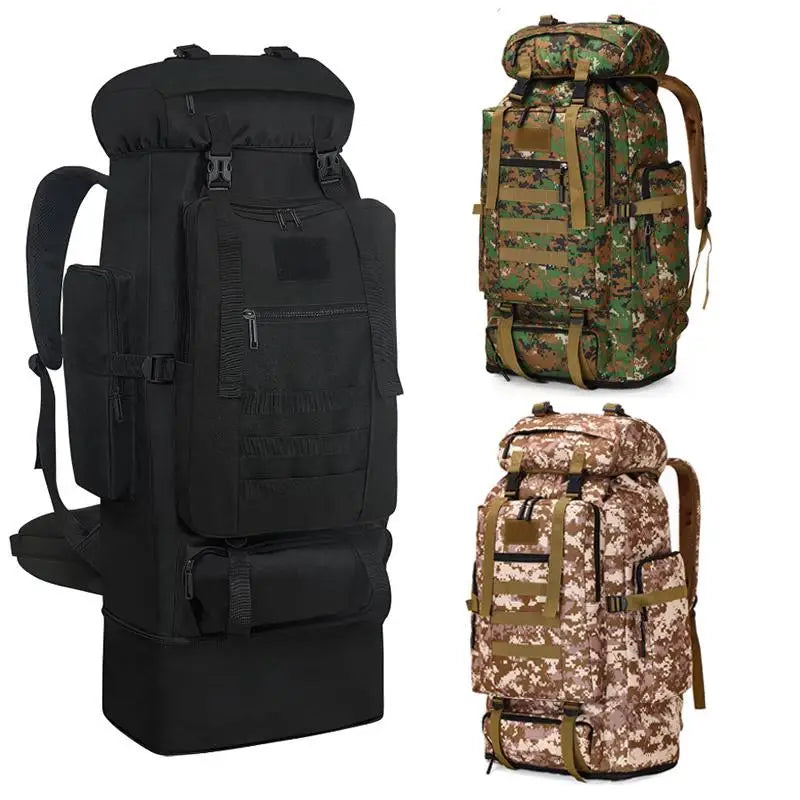 Waterproof Nylon Adjustable Hiking Backpack For Camping Travel Outdoors
