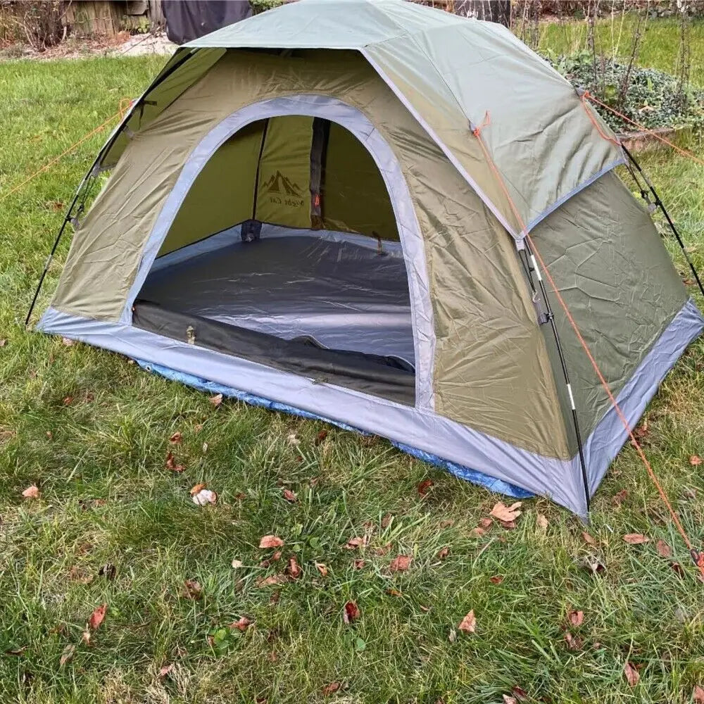 Night Cat Three To Four Person Waterproof Camping Tent With Rainfly Double Layer