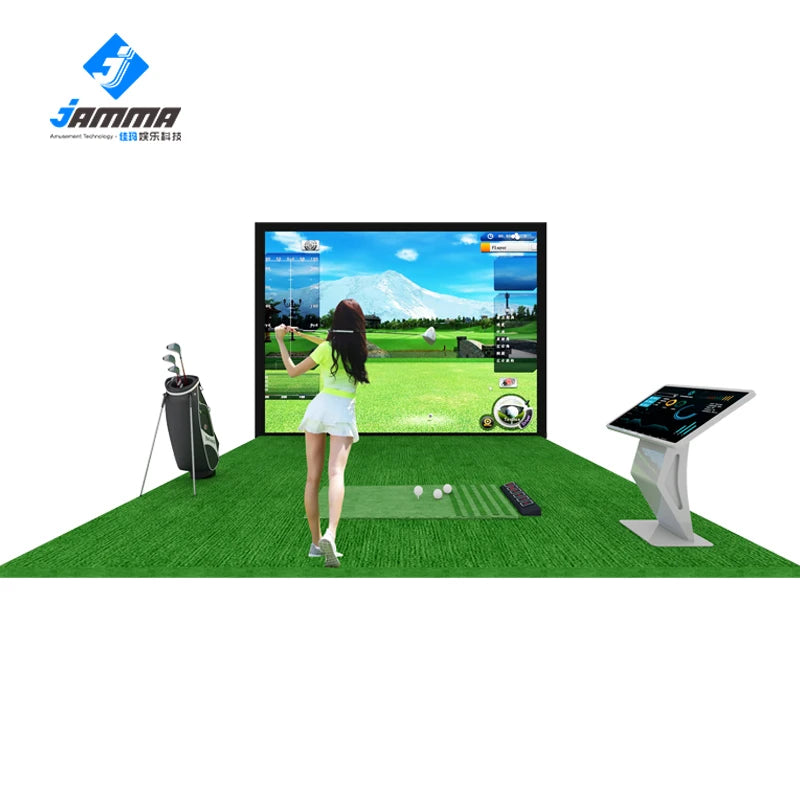 Jamma Professional Indoor Golf Simulator 3D Interactive Projection System