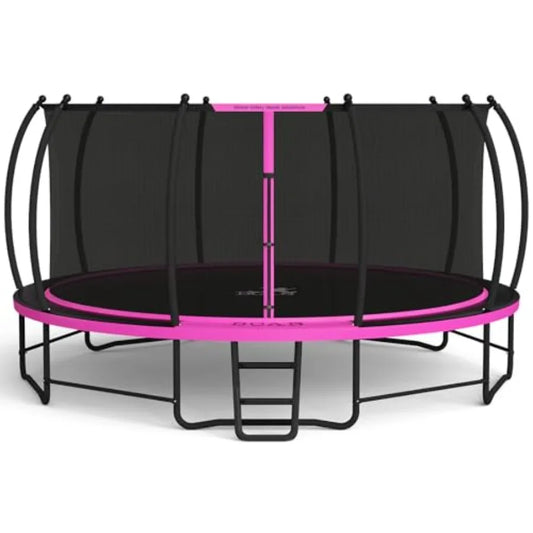 Outdoor Recreational Trampoline With Safety Enclosure ASTM Approved