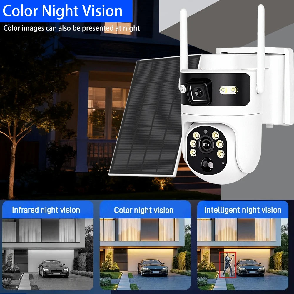 MvpSecam 8MP 4K PTZ Solar 4G IP Camera Outdoor Security