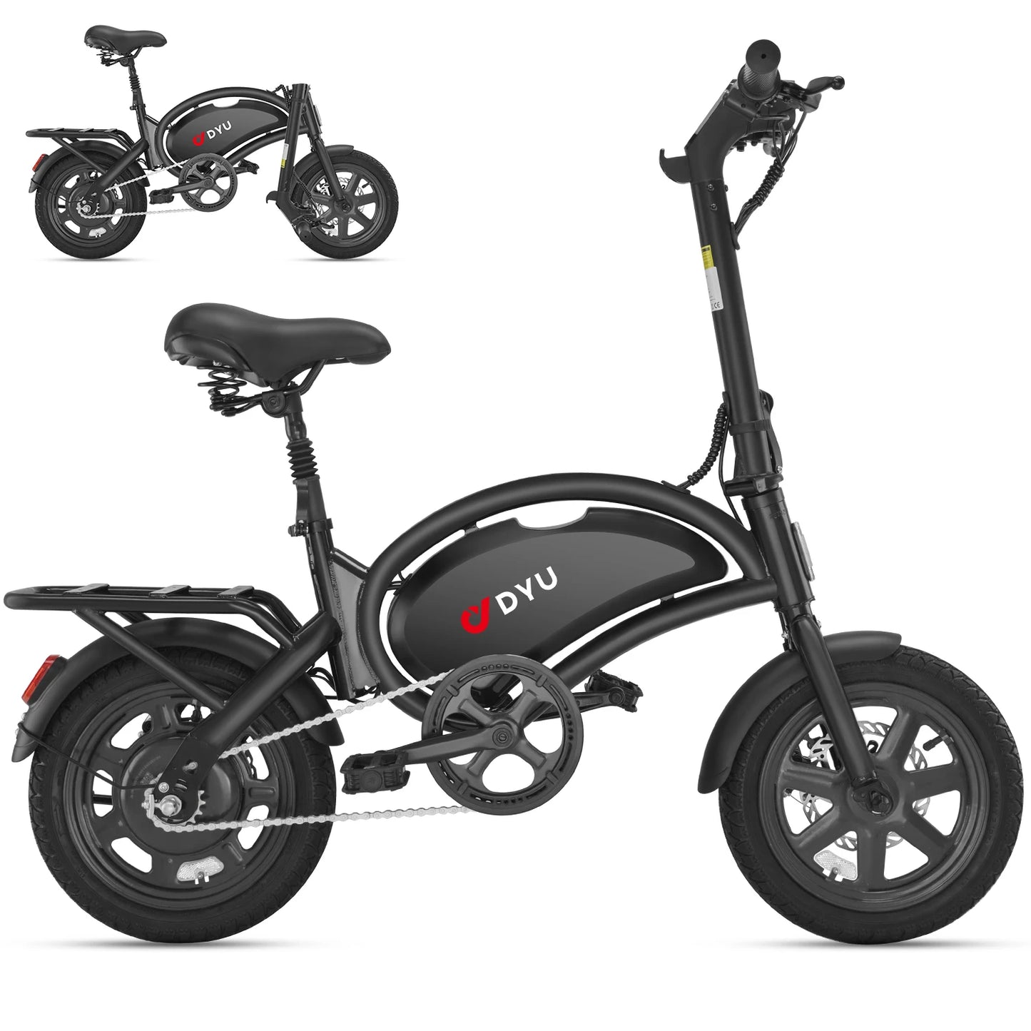 Dyu D3F Portable Folding Electric Bike With 500W Motor