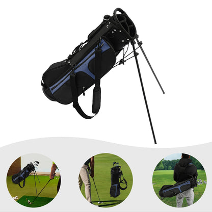 Golf Stand Bag Lightweight Nylon Waterproof 3 Dividers 5 Pockets