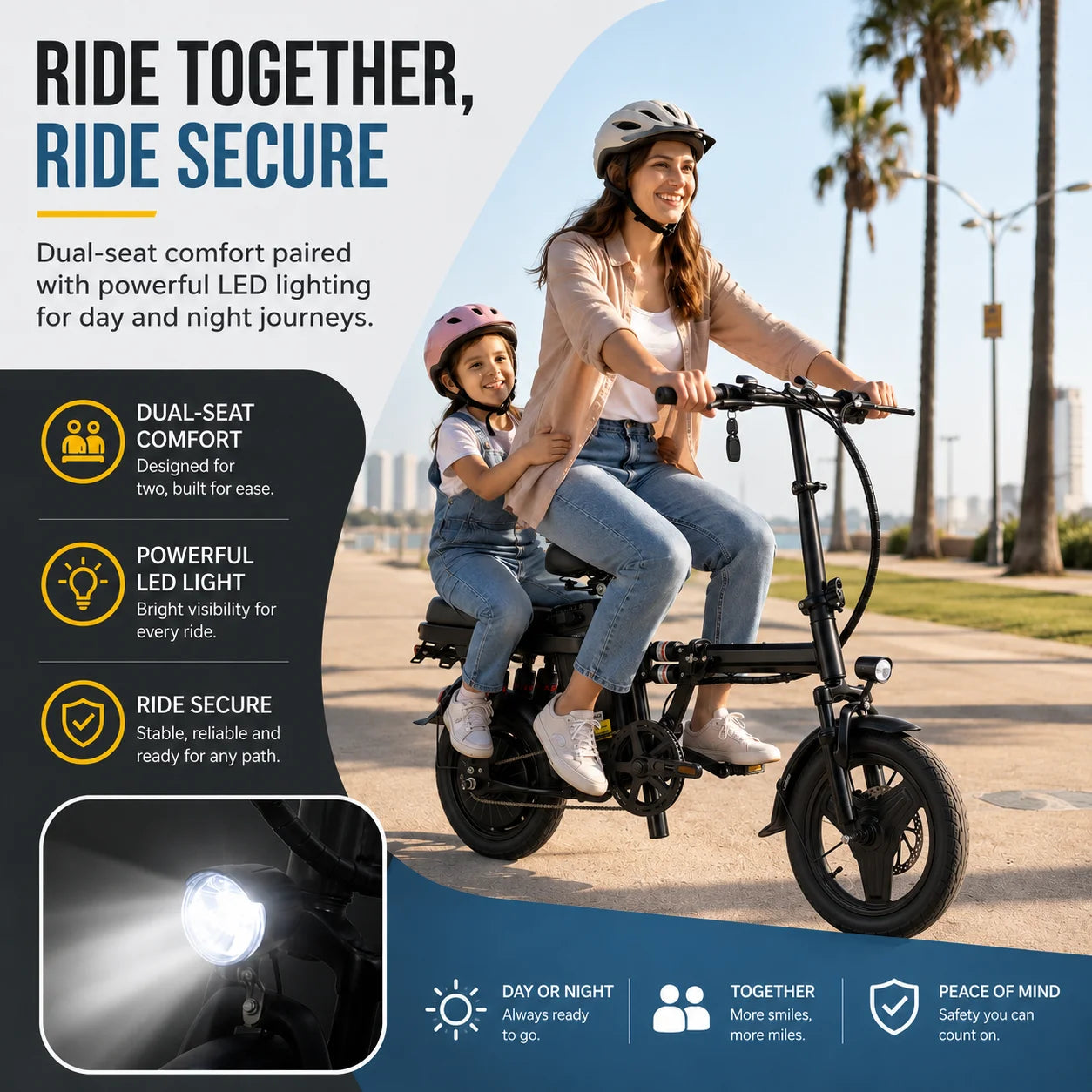 500 Watt Motor Adult Folding Electric Bicycle With 48V Battery