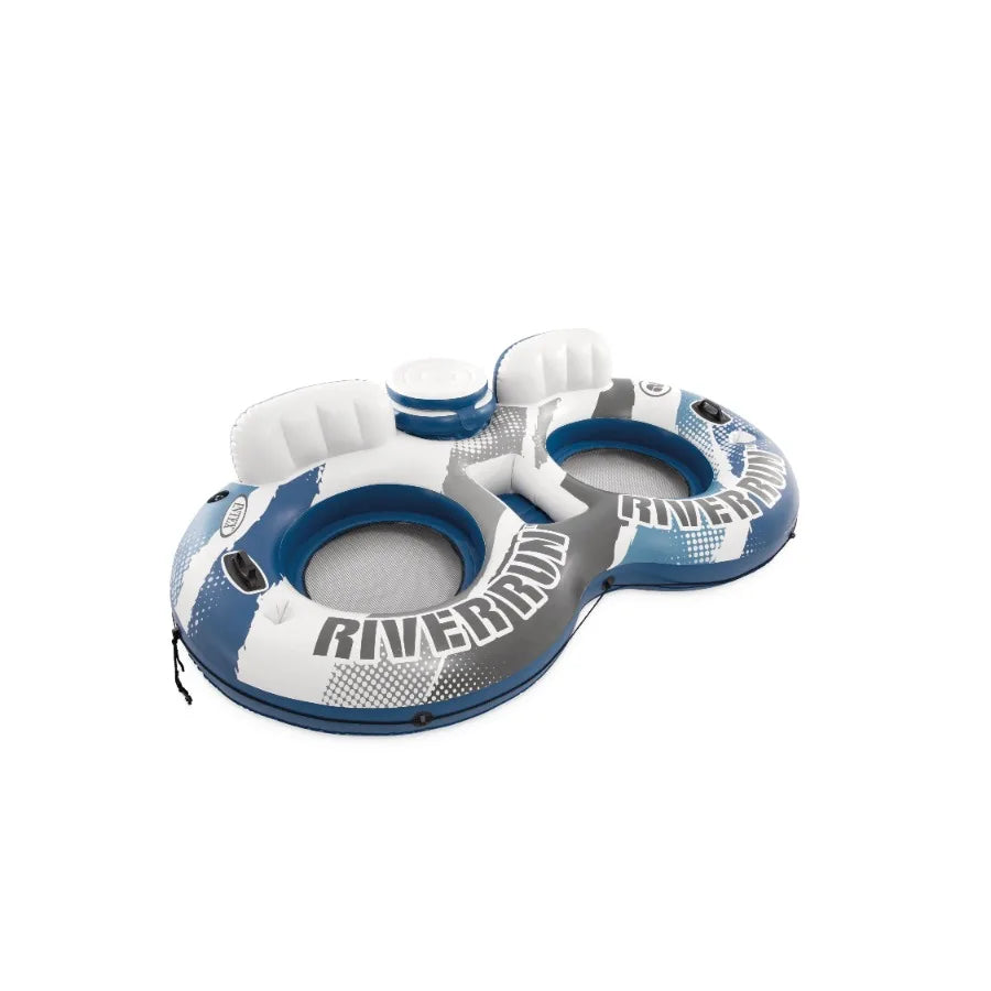 River Run Inflatable Water Tube with Cooler and Quick Connects