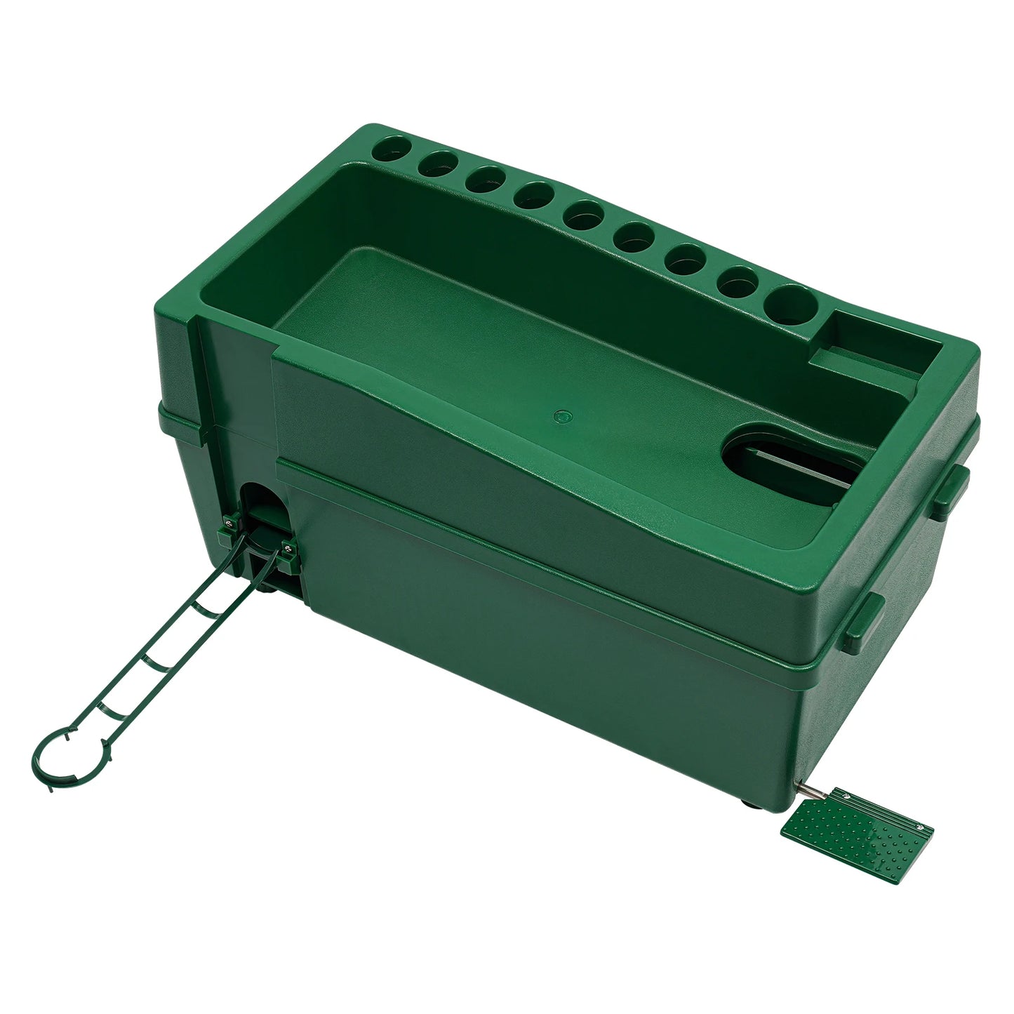 Golf Ball Dispenser, Automatic Golf Tee Dispenser, ABS Durable, 9 Club Holder, Phone Holder Included, Indoor & Outdoor Practice Training Aid for Beginner & Pro