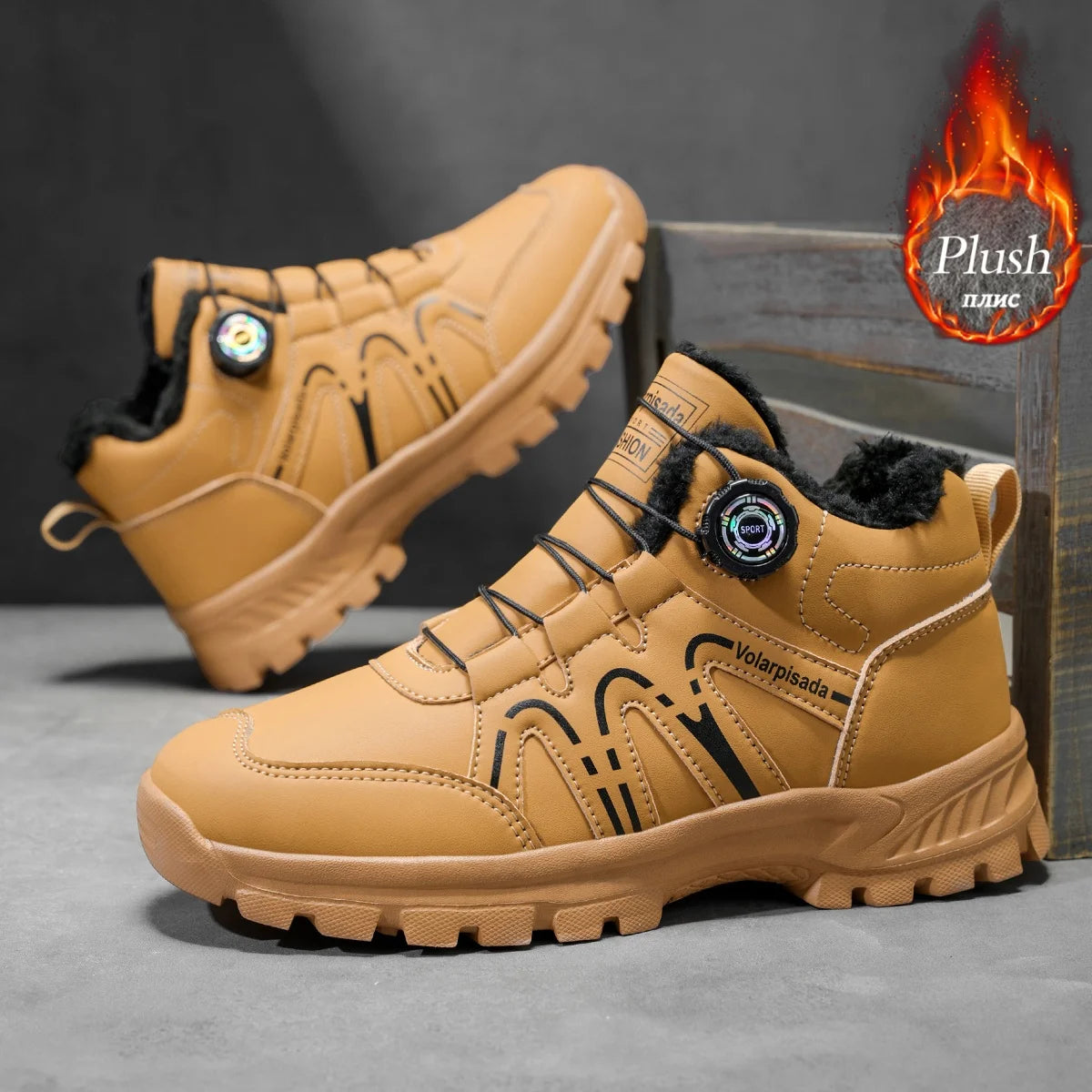 Waterproof Fleece Lined Unisex Winter Ankle Snow Boots