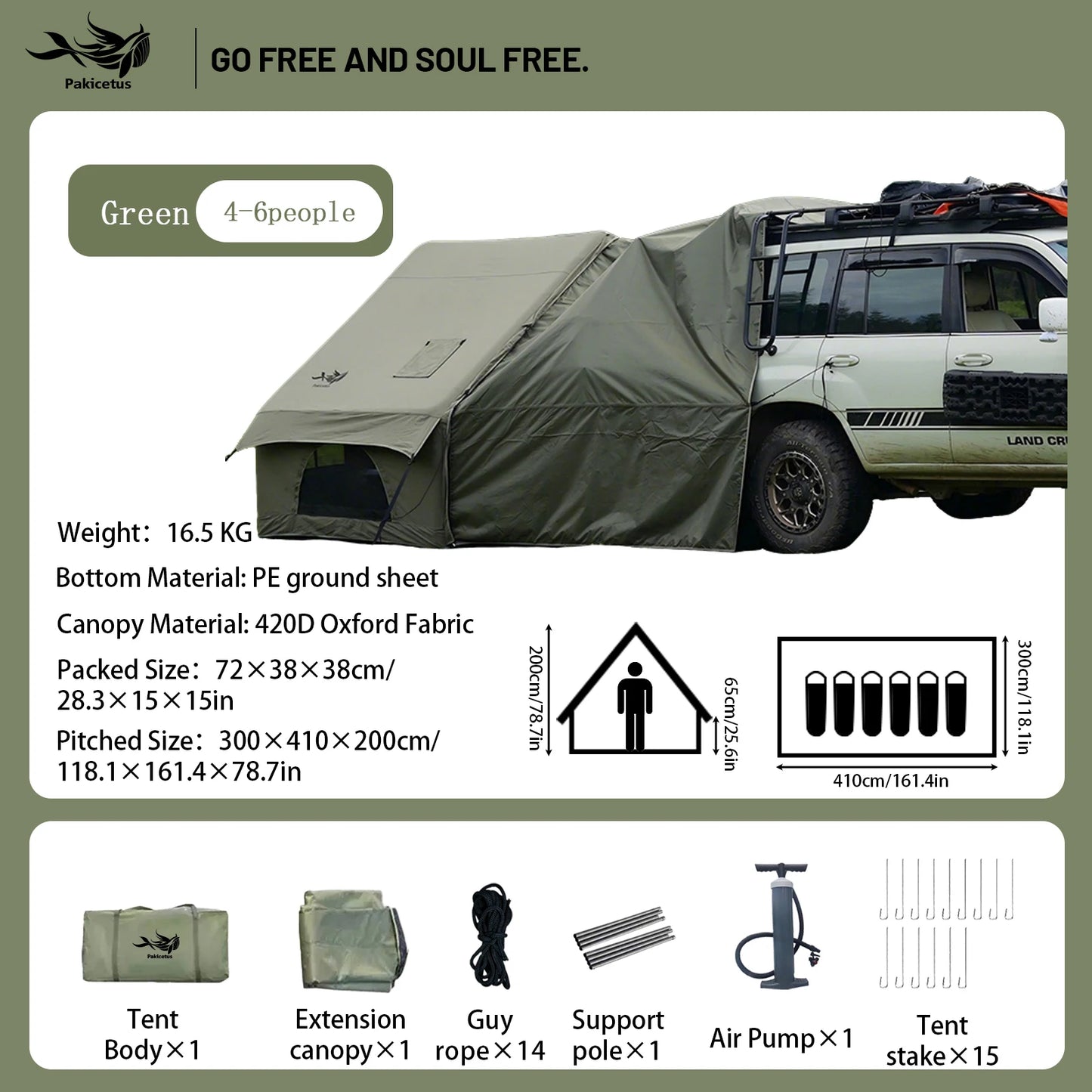 Inflatable Quick Setup Camping Tent Waterproof Family Tent Portable