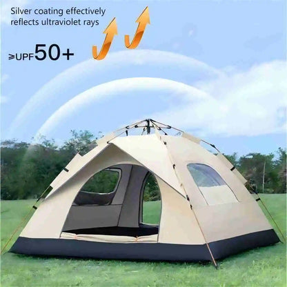 Pakicetus Outdoor Shelter Sunshade Camping Tent With Two Doors And Two Windows