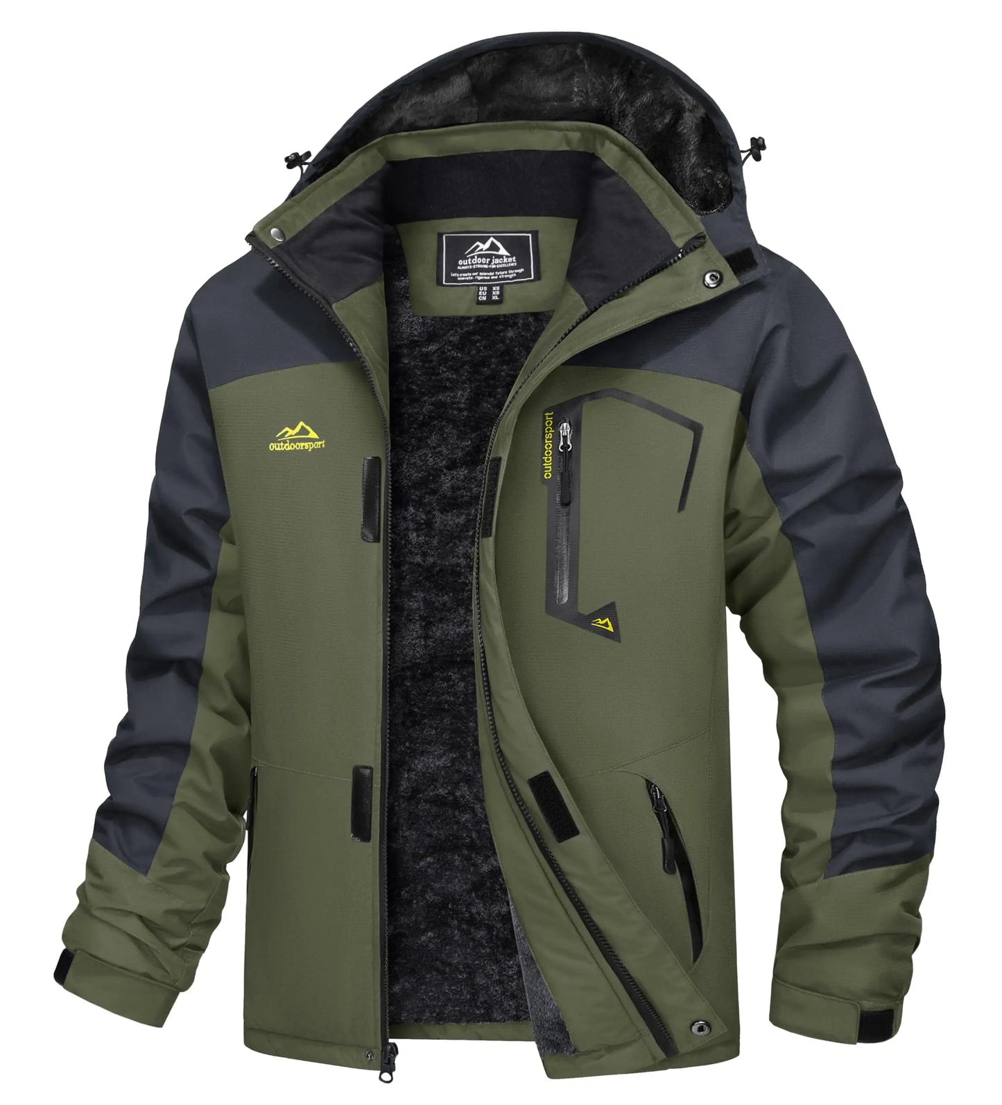 Cavva Men Water Resistant Fleece Lined Winter Ski Jacket