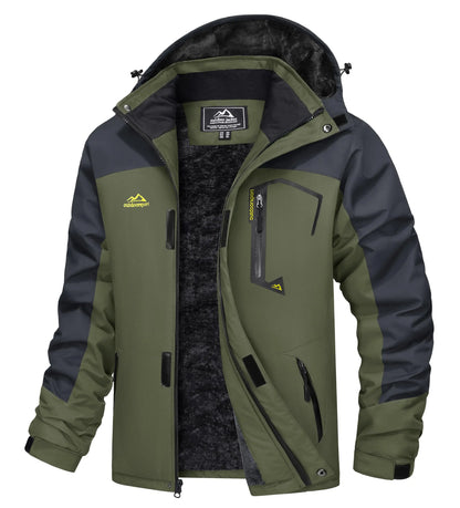 Cavva Men Water Resistant Fleece Lined Winter Ski Jacket