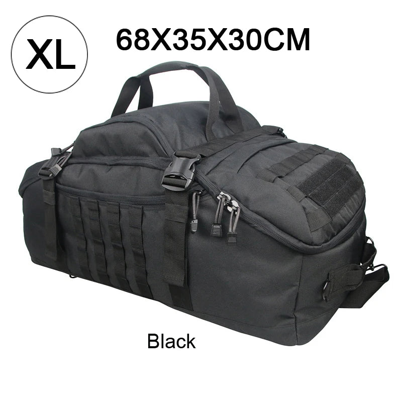 LQARMY Outdoor Mountaineering Bag MOLLE Tactical Backpack Hiking Duffel Bag