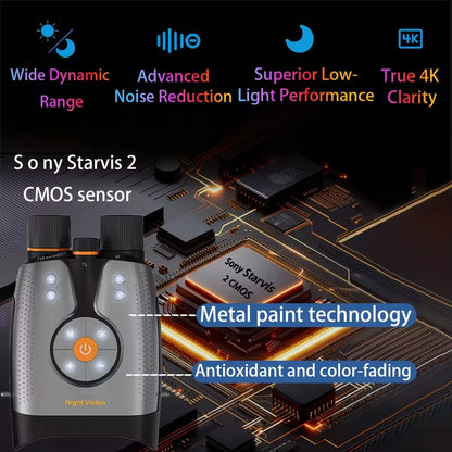GOYOJO 4K Night Vision Binoculars with App Control