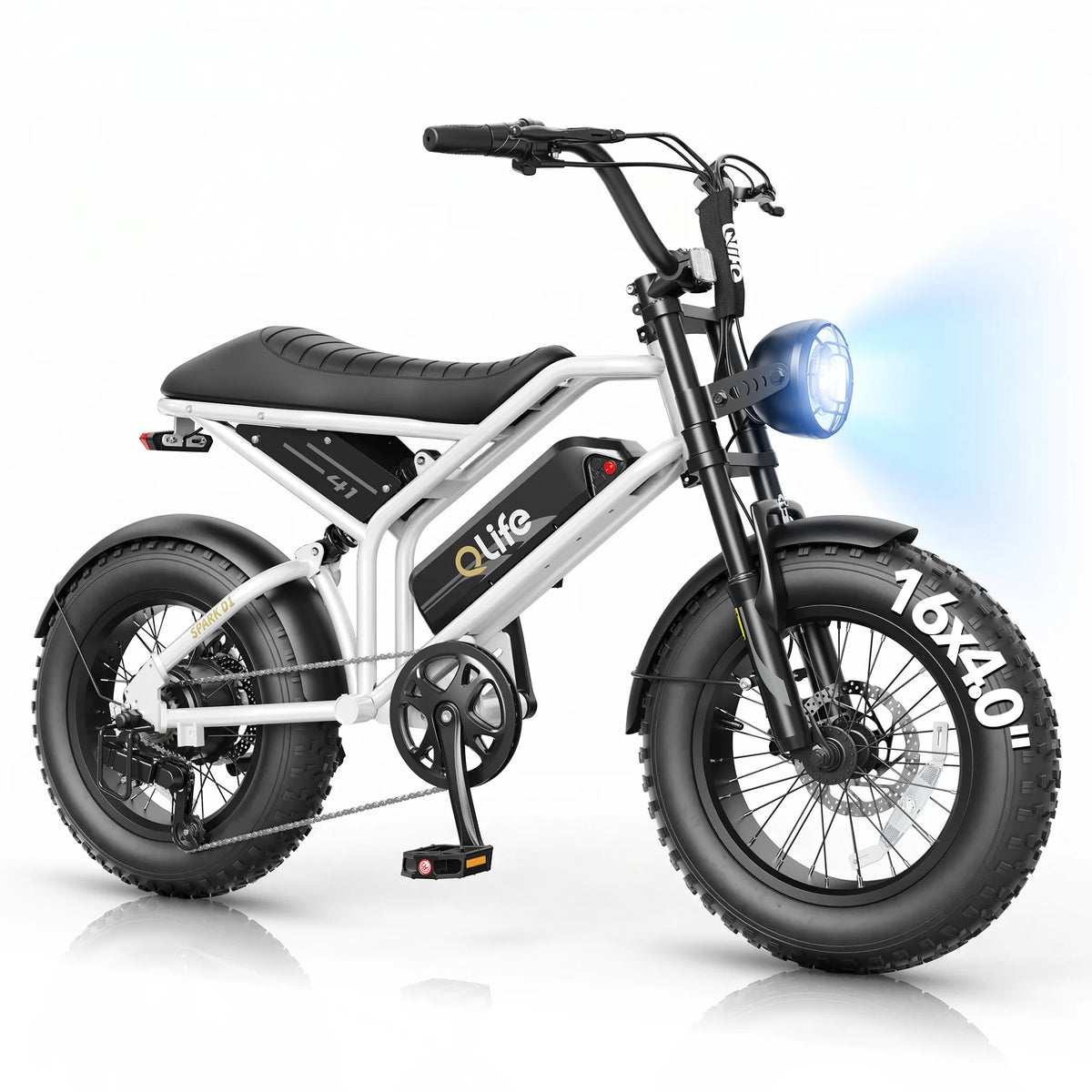 Qlife SPARK D1 EB41 Full-Suspension Fat Tire Electric Bike