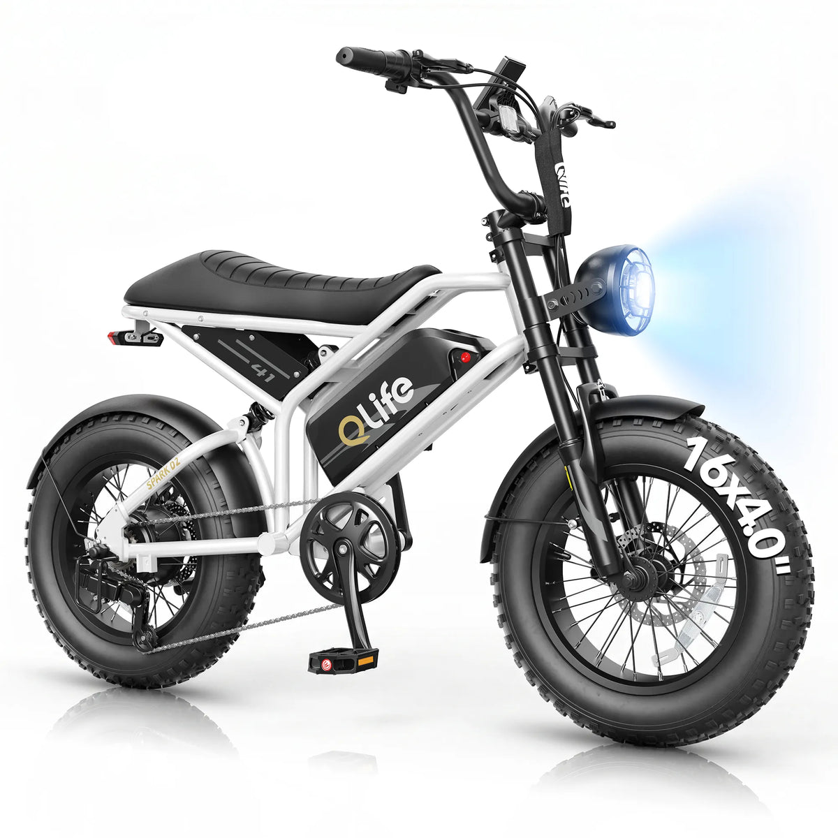 Qlife SPARK D2 EB41Plus Full-Suspension Fat Tire Electric Bike