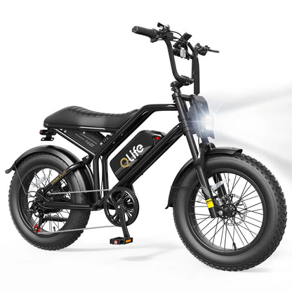 Qlife Spark Plus Full Suspension Fat Tire Electric Bike