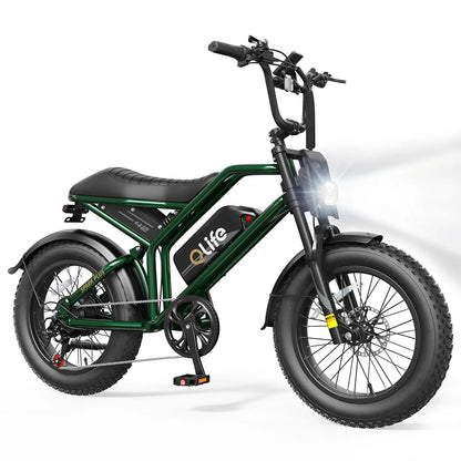 Qlife SPARK PLUS electric bike in Dark Green