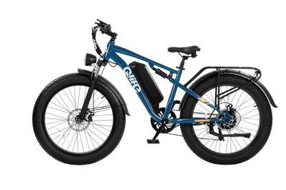 Blue Qlife RACER PLUS 2.0 full-suspension fat tire electric bike