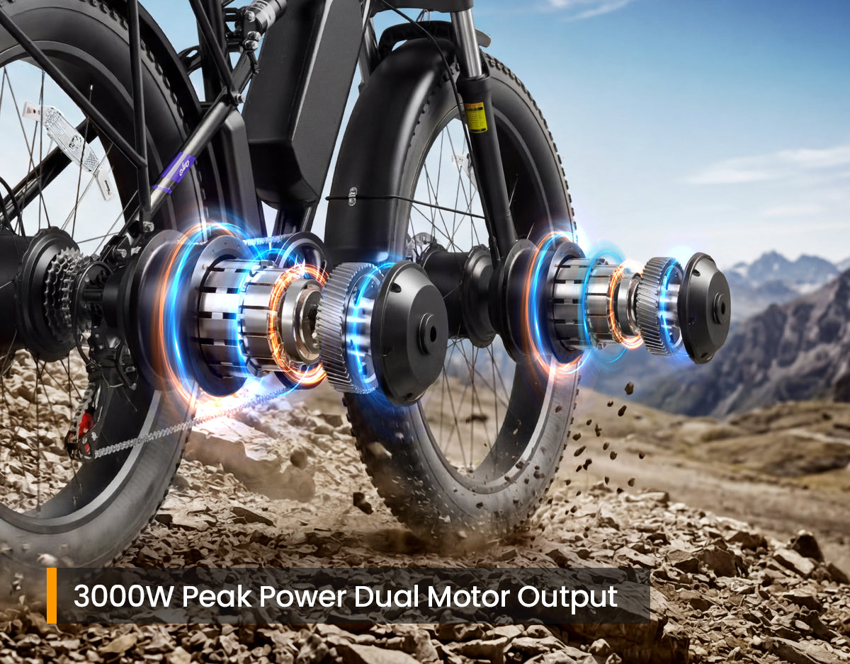 Qlife RACER MAX Dual Motor Fat Tire Electric Bike