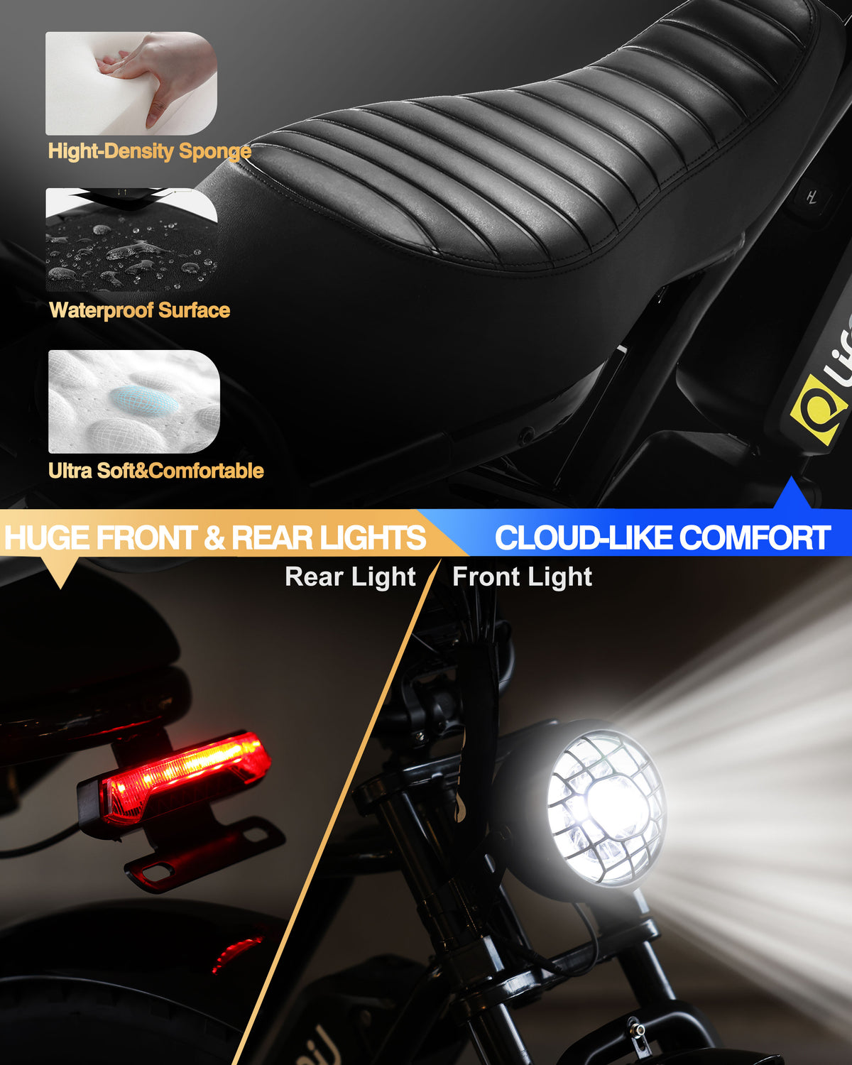Qlife SPARK EB42 Fat Tire Electric Bike with 750W Motor