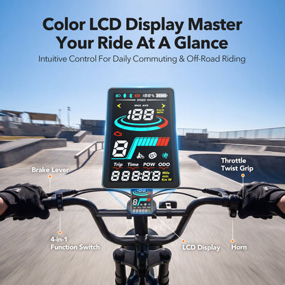 Qlife SPARK D2 EB41Plus Full-Suspension Fat Tire Electric Bike