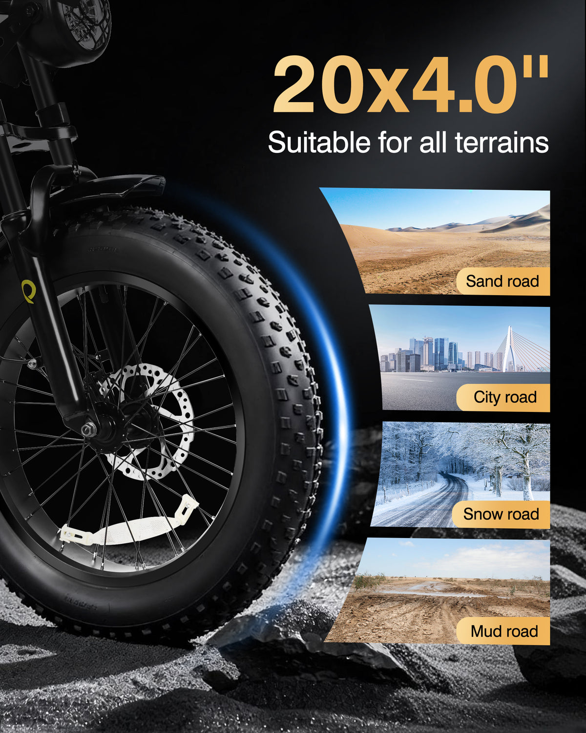 Qlife Spark Dual EB42Dual Dual Battery Fat Tire Electric Bike